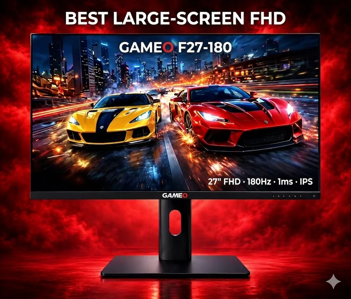 GAMEO F27-180 — 27-inch FHD 180Hz IPS gaming monitor
